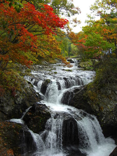 Sankaitaki Falls Date city, Hokkaido, Japan絶景の紅葉_三階滝@北海道伊達市大滝区